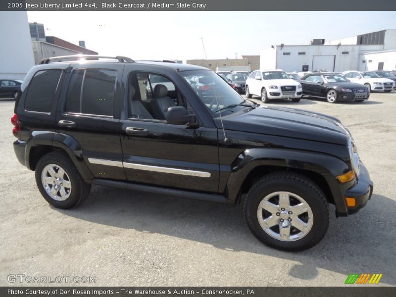 Black Clearcoat / Medium Slate Gray 2005 Jeep Liberty Limited 4x4