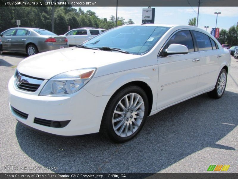 Cream White / Morocco Brown 2007 Saturn Aura XR