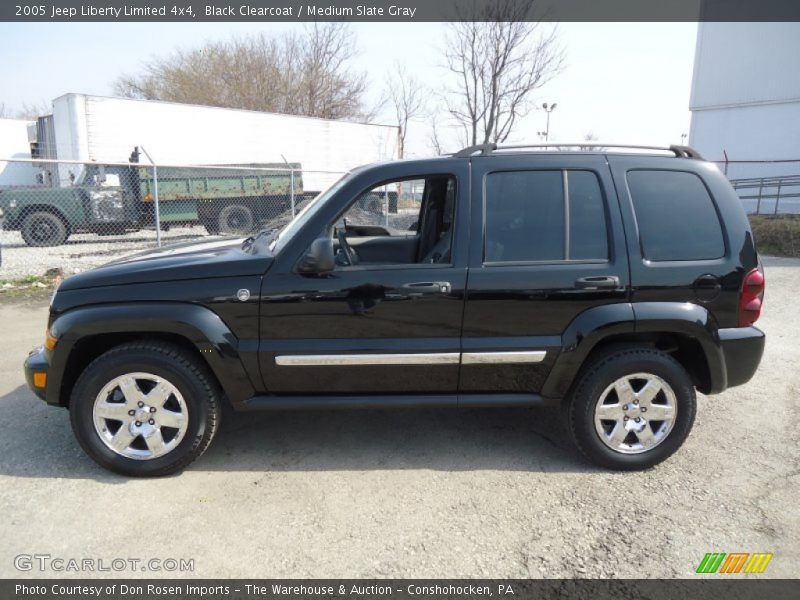 Black Clearcoat / Medium Slate Gray 2005 Jeep Liberty Limited 4x4