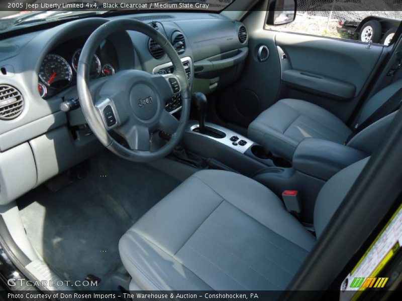 Black Clearcoat / Medium Slate Gray 2005 Jeep Liberty Limited 4x4