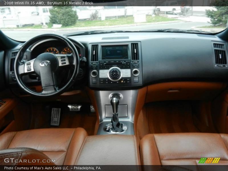 Beryllium 16 Metallic / Brick 2008 Infiniti FX 35 AWD