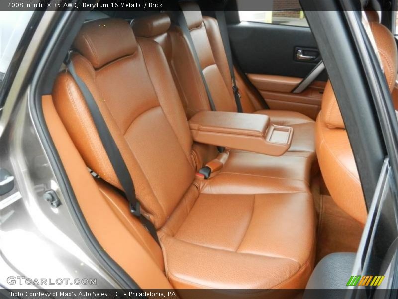 Beryllium 16 Metallic / Brick 2008 Infiniti FX 35 AWD