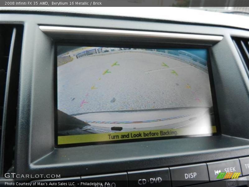 Beryllium 16 Metallic / Brick 2008 Infiniti FX 35 AWD