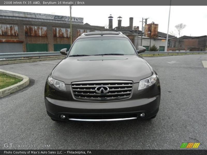 Beryllium 16 Metallic / Brick 2008 Infiniti FX 35 AWD
