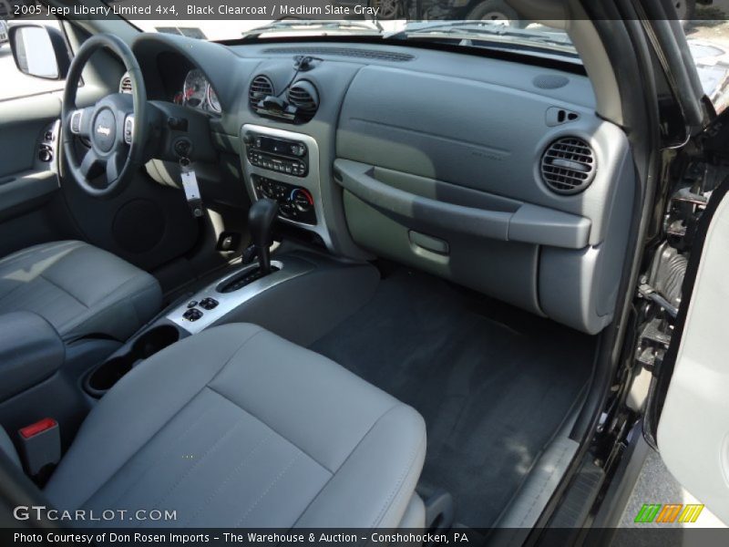 Black Clearcoat / Medium Slate Gray 2005 Jeep Liberty Limited 4x4