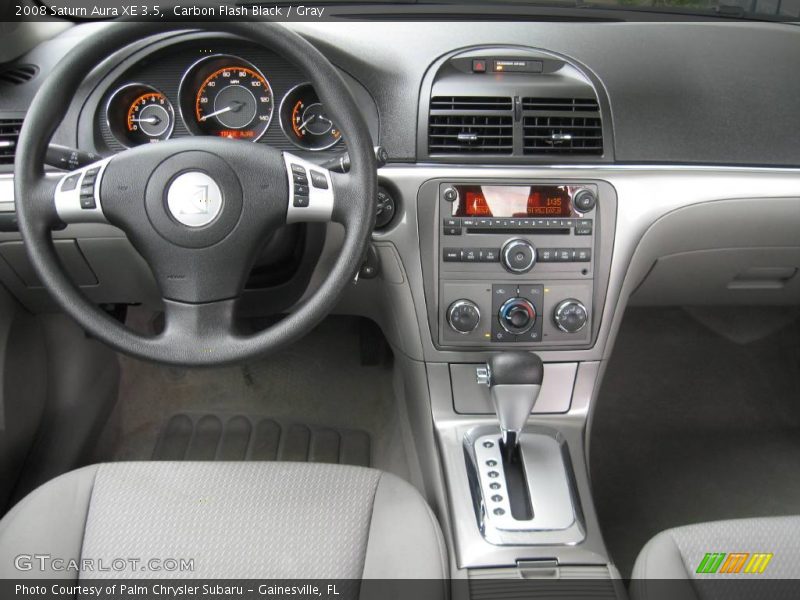 Carbon Flash Black / Gray 2008 Saturn Aura XE 3.5