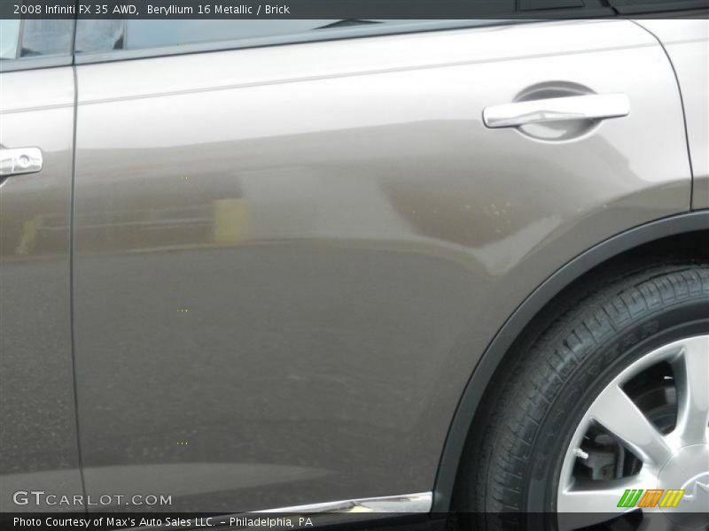 Beryllium 16 Metallic / Brick 2008 Infiniti FX 35 AWD