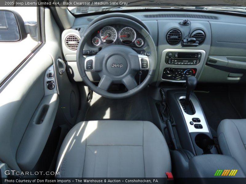 Black Clearcoat / Medium Slate Gray 2005 Jeep Liberty Limited 4x4