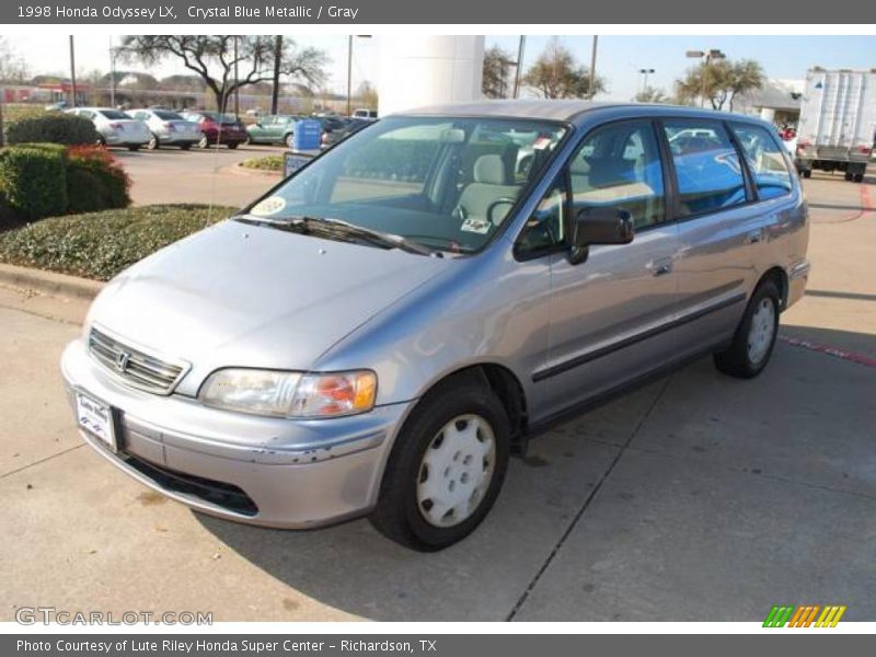 Crystal Blue Metallic / Gray 1998 Honda Odyssey LX