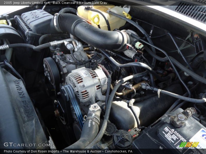 Black Clearcoat / Medium Slate Gray 2005 Jeep Liberty Limited 4x4