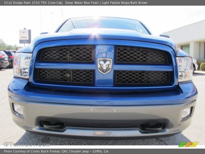 Deep Water Blue Pearl / Light Pebble Beige/Bark Brown 2010 Dodge Ram 1500 TRX Crew Cab