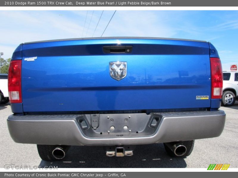 Deep Water Blue Pearl / Light Pebble Beige/Bark Brown 2010 Dodge Ram 1500 TRX Crew Cab