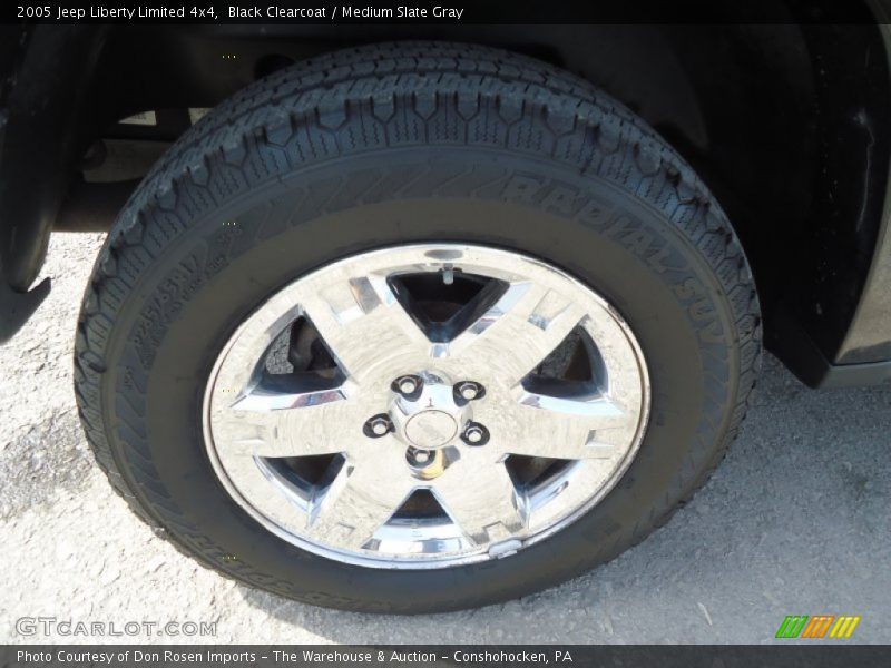 Black Clearcoat / Medium Slate Gray 2005 Jeep Liberty Limited 4x4