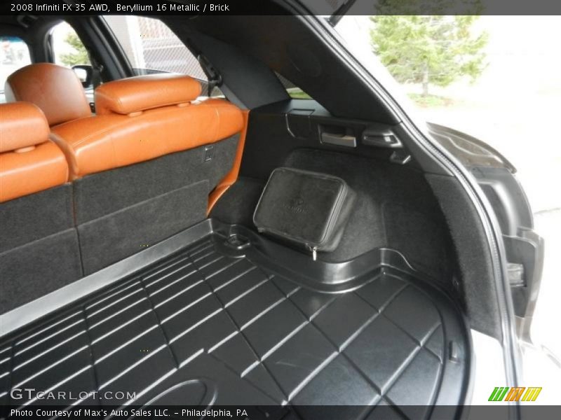 Beryllium 16 Metallic / Brick 2008 Infiniti FX 35 AWD