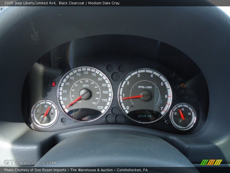 Black Clearcoat / Medium Slate Gray 2005 Jeep Liberty Limited 4x4