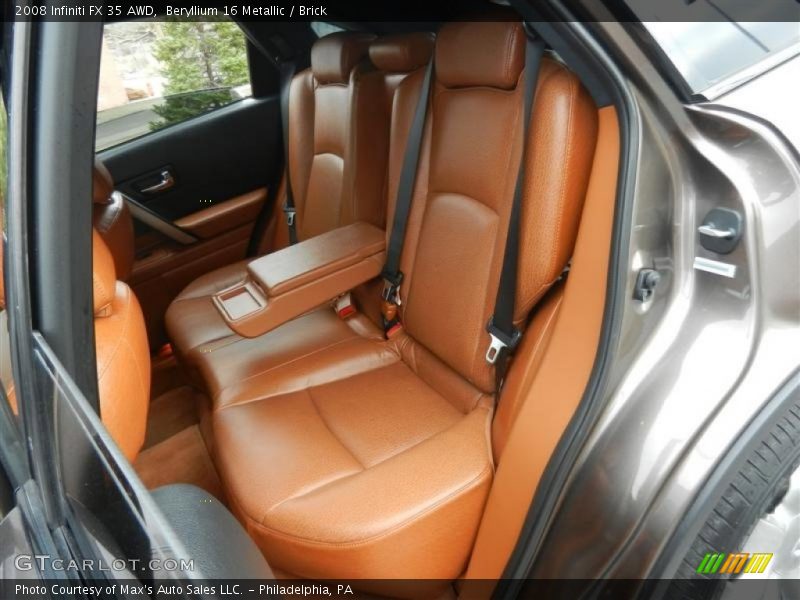 Beryllium 16 Metallic / Brick 2008 Infiniti FX 35 AWD
