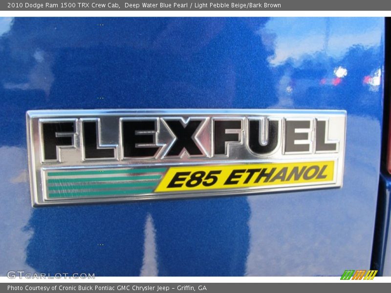 Deep Water Blue Pearl / Light Pebble Beige/Bark Brown 2010 Dodge Ram 1500 TRX Crew Cab