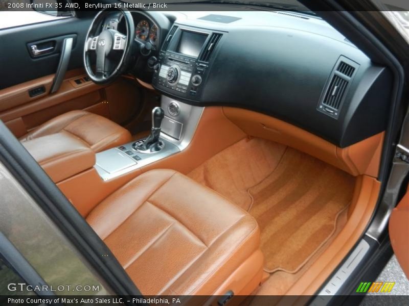 Beryllium 16 Metallic / Brick 2008 Infiniti FX 35 AWD