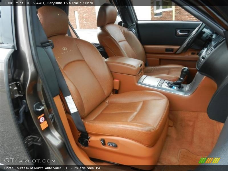 Beryllium 16 Metallic / Brick 2008 Infiniti FX 35 AWD