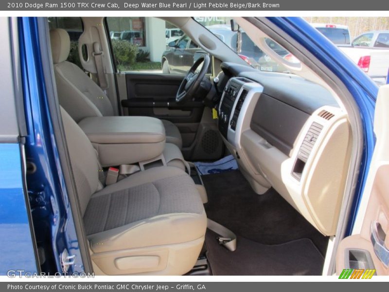 Deep Water Blue Pearl / Light Pebble Beige/Bark Brown 2010 Dodge Ram 1500 TRX Crew Cab