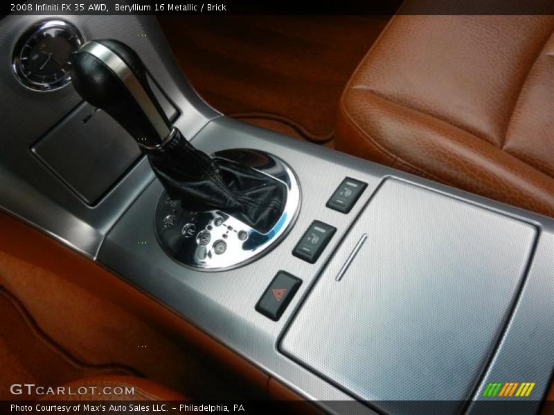 Beryllium 16 Metallic / Brick 2008 Infiniti FX 35 AWD