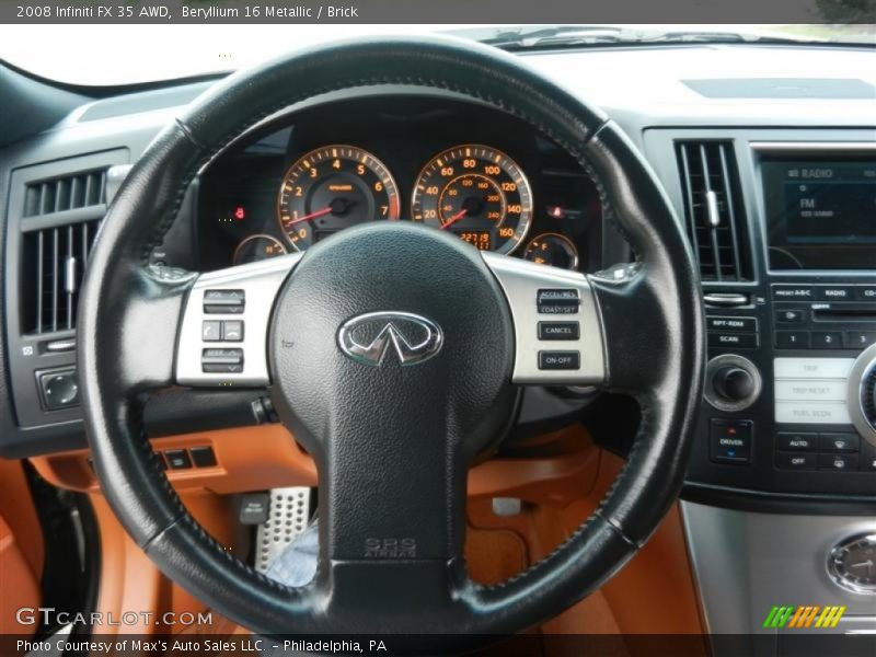 Beryllium 16 Metallic / Brick 2008 Infiniti FX 35 AWD