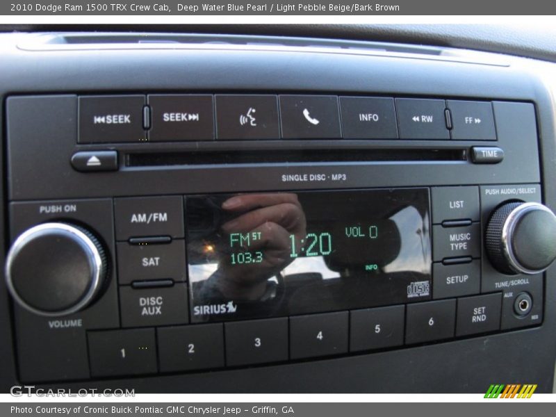 Deep Water Blue Pearl / Light Pebble Beige/Bark Brown 2010 Dodge Ram 1500 TRX Crew Cab