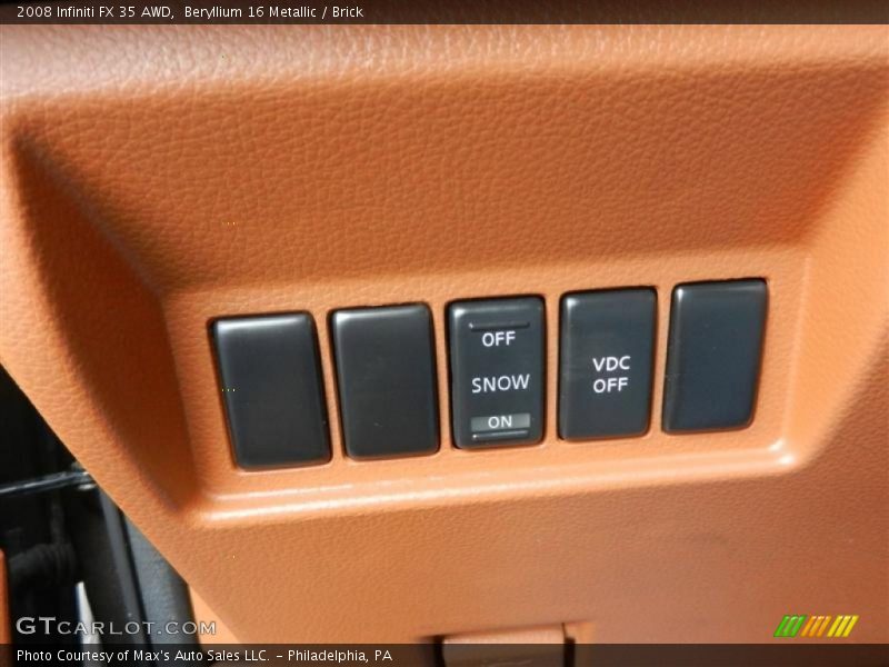 Beryllium 16 Metallic / Brick 2008 Infiniti FX 35 AWD