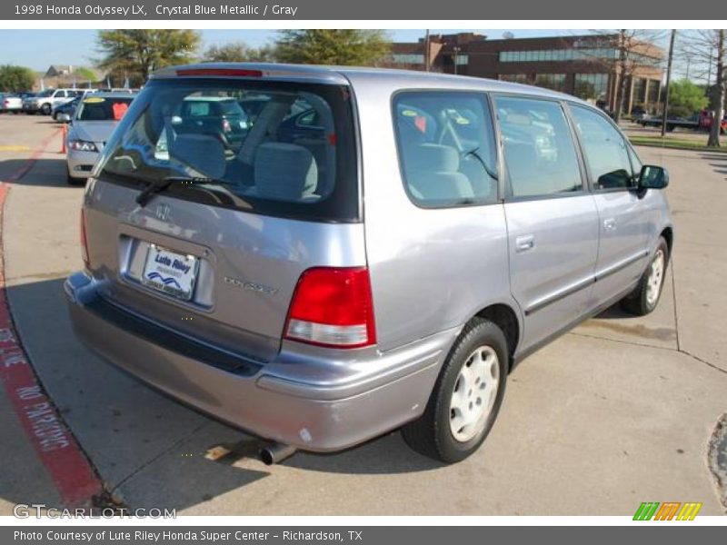 Crystal Blue Metallic / Gray 1998 Honda Odyssey LX