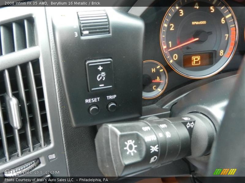 Beryllium 16 Metallic / Brick 2008 Infiniti FX 35 AWD