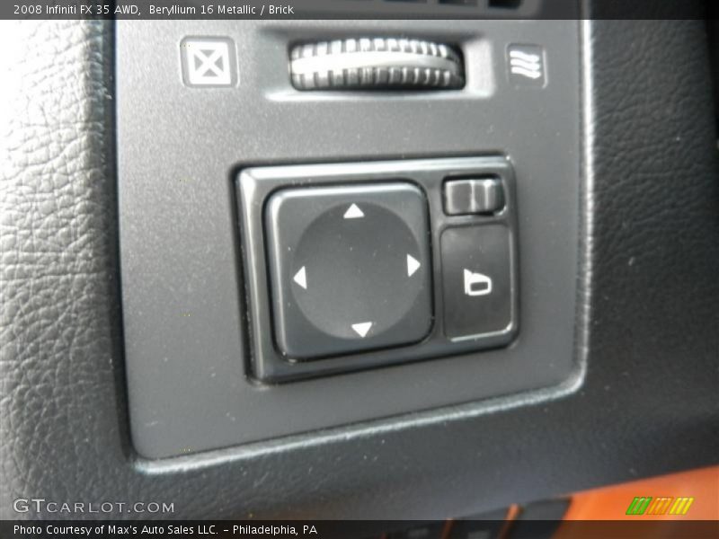 Beryllium 16 Metallic / Brick 2008 Infiniti FX 35 AWD