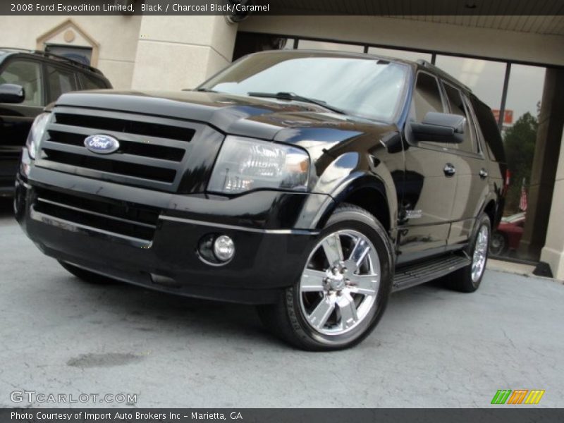 Black / Charcoal Black/Caramel 2008 Ford Expedition Limited