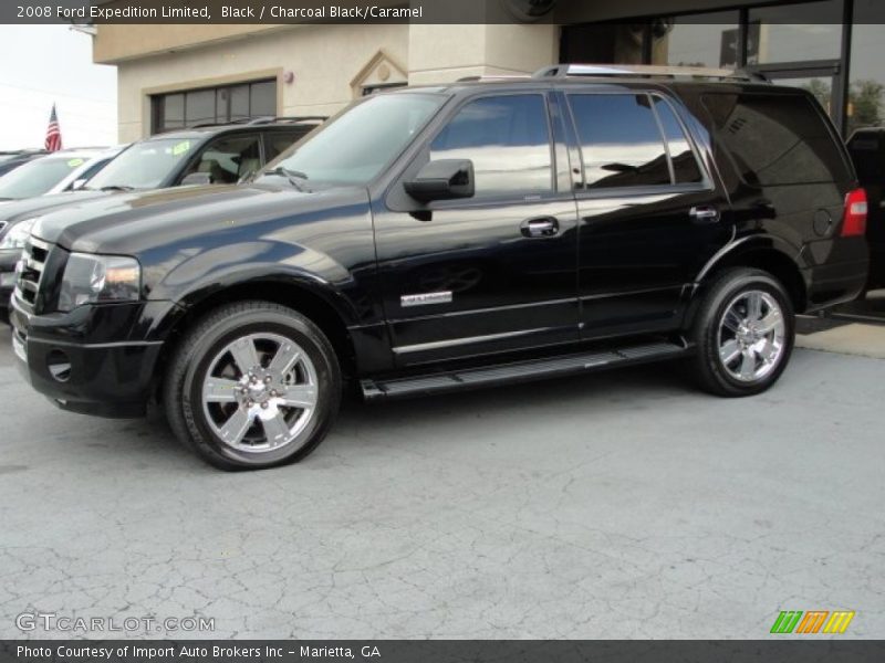 Black / Charcoal Black/Caramel 2008 Ford Expedition Limited