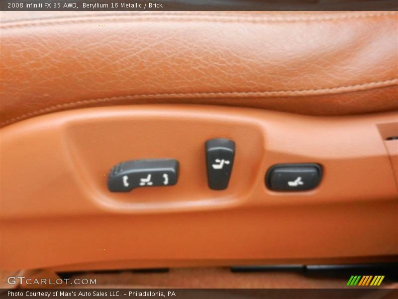 Beryllium 16 Metallic / Brick 2008 Infiniti FX 35 AWD
