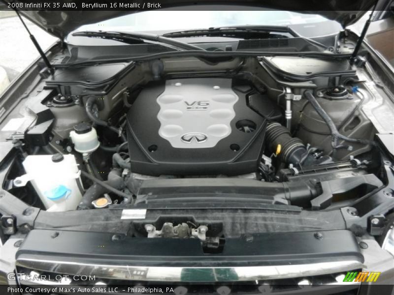 Beryllium 16 Metallic / Brick 2008 Infiniti FX 35 AWD