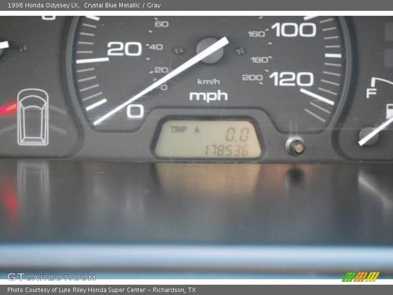 Crystal Blue Metallic / Gray 1998 Honda Odyssey LX