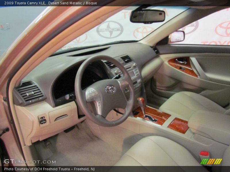 Desert Sand Metallic / Bisque 2009 Toyota Camry XLE