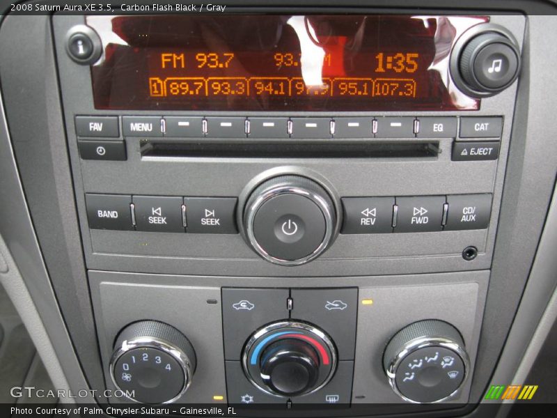 Carbon Flash Black / Gray 2008 Saturn Aura XE 3.5