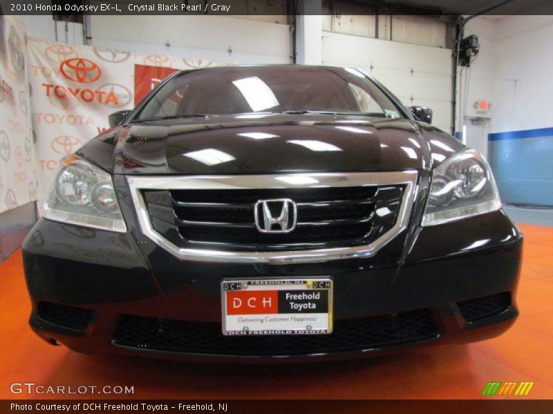 Crystal Black Pearl / Gray 2010 Honda Odyssey EX-L