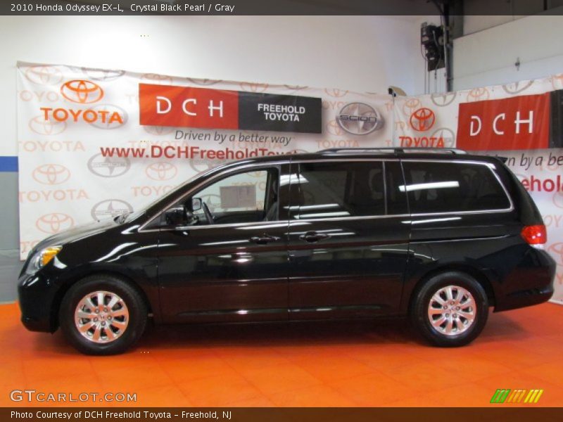 Crystal Black Pearl / Gray 2010 Honda Odyssey EX-L