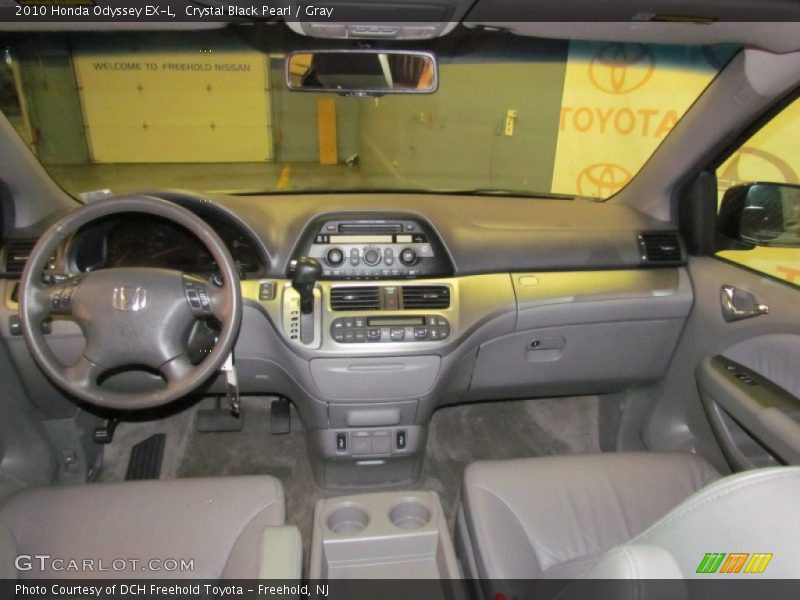 Crystal Black Pearl / Gray 2010 Honda Odyssey EX-L