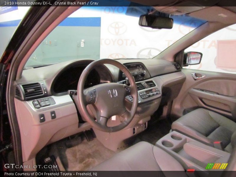 Crystal Black Pearl / Gray 2010 Honda Odyssey EX-L