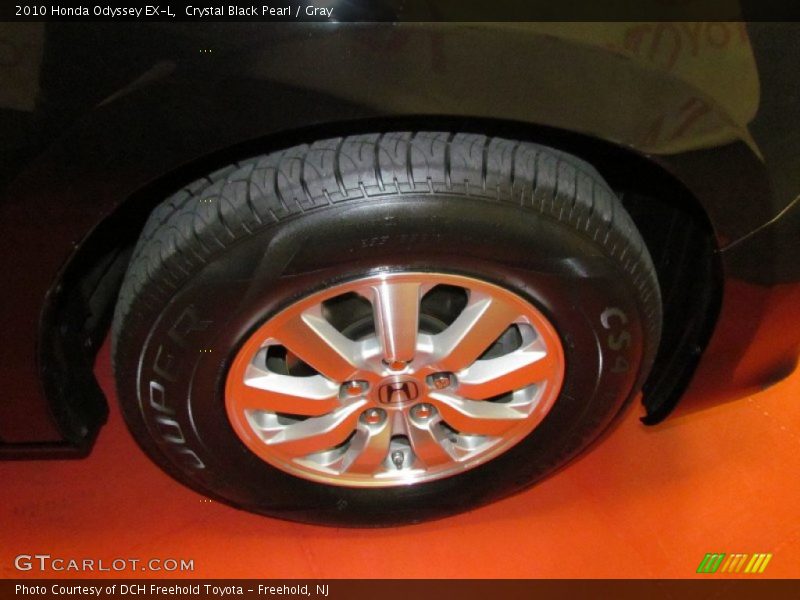 Crystal Black Pearl / Gray 2010 Honda Odyssey EX-L