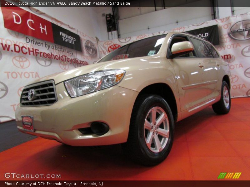 Sandy Beach Metallic / Sand Beige 2010 Toyota Highlander V6 4WD