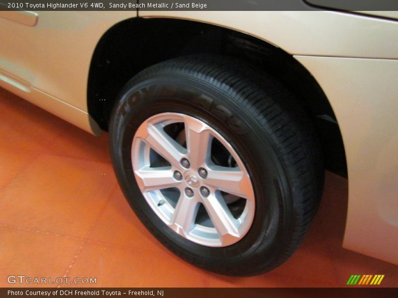 Sandy Beach Metallic / Sand Beige 2010 Toyota Highlander V6 4WD