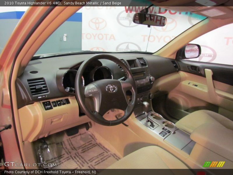 Sandy Beach Metallic / Sand Beige 2010 Toyota Highlander V6 4WD
