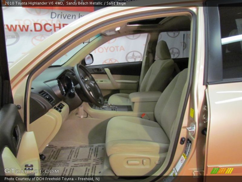 Sandy Beach Metallic / Sand Beige 2010 Toyota Highlander V6 4WD