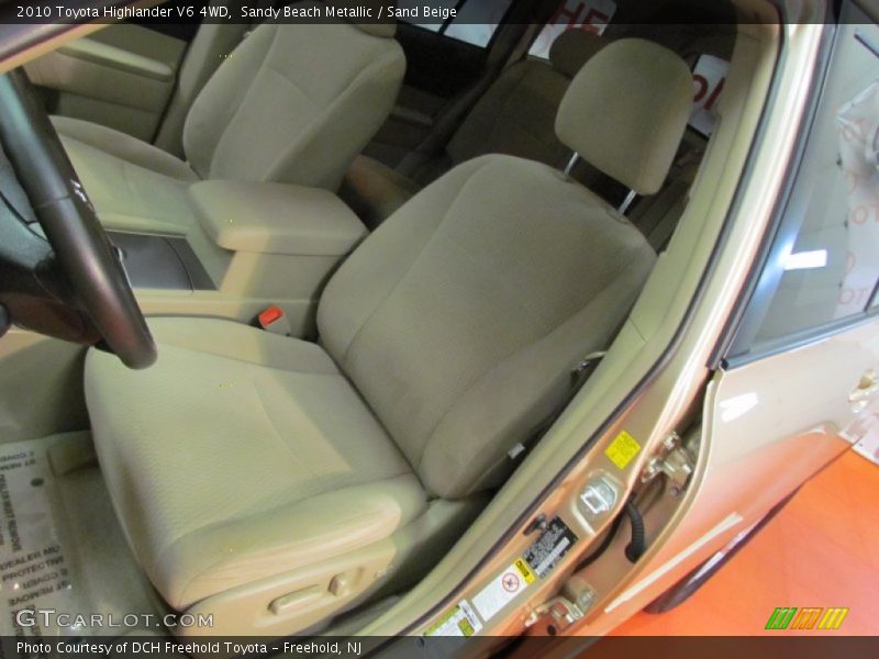 Sandy Beach Metallic / Sand Beige 2010 Toyota Highlander V6 4WD