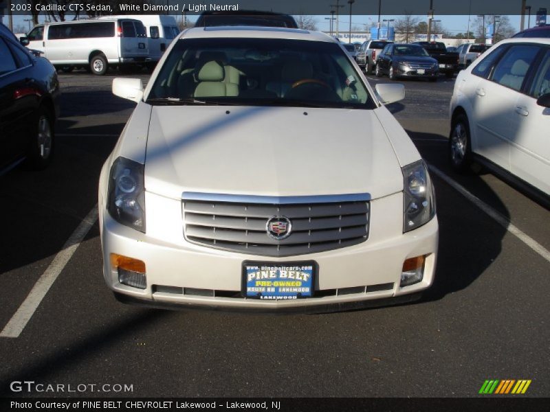 White Diamond / Light Neutral 2003 Cadillac CTS Sedan