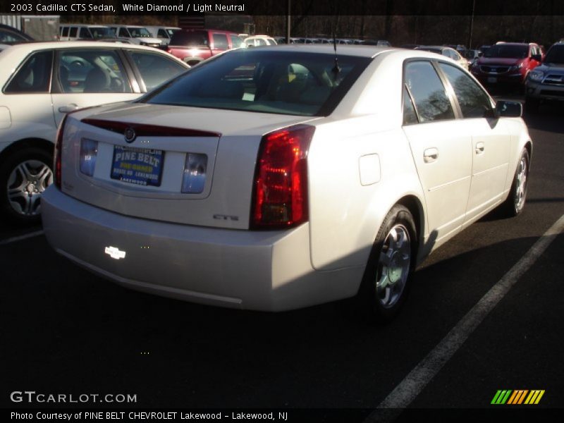 White Diamond / Light Neutral 2003 Cadillac CTS Sedan